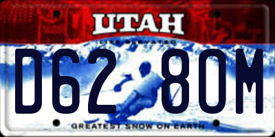 UT license plate D628OM