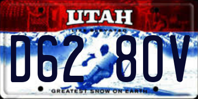 UT license plate D628OV