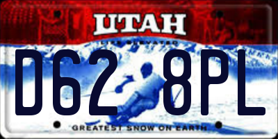 UT license plate D628PL