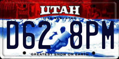 UT license plate D628PM