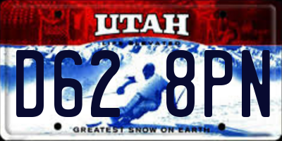 UT license plate D628PN