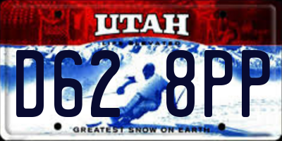 UT license plate D628PP