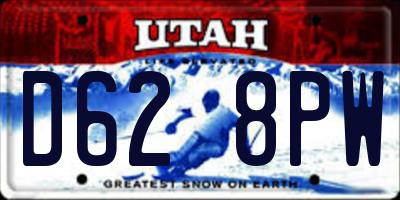 UT license plate D628PW