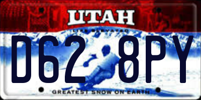 UT license plate D628PY