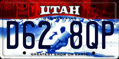 UT license plate D628QP