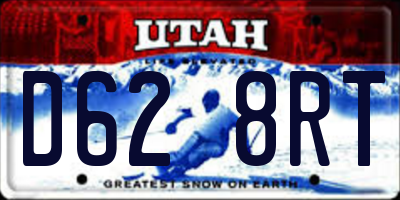 UT license plate D628RT