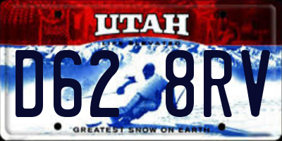 UT license plate D628RV