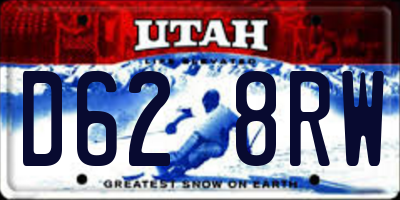 UT license plate D628RW