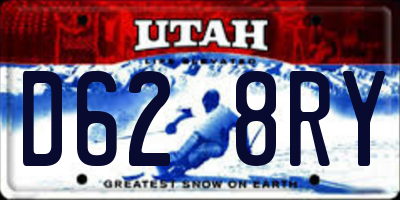 UT license plate D628RY
