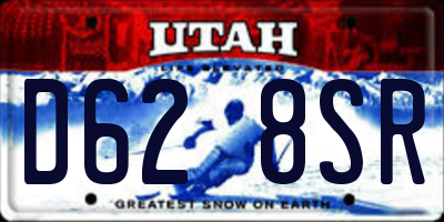 UT license plate D628SR