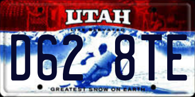 UT license plate D628TE