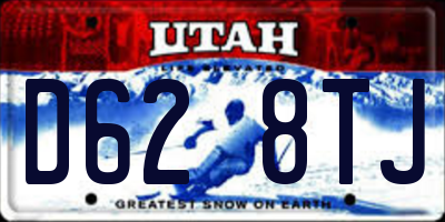 UT license plate D628TJ