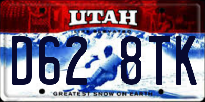 UT license plate D628TK
