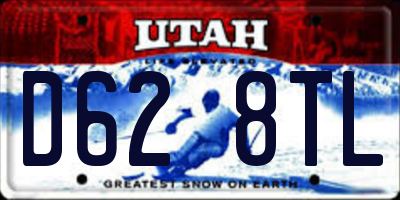 UT license plate D628TL