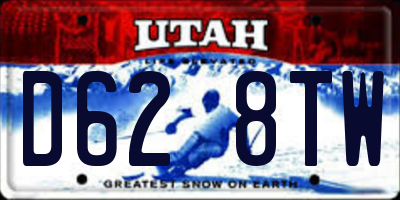 UT license plate D628TW