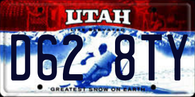 UT license plate D628TY