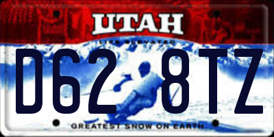 UT license plate D628TZ