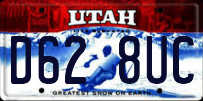 UT license plate D628UC