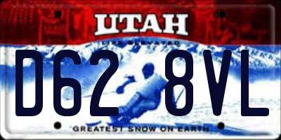 UT license plate D628VL