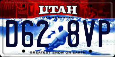 UT license plate D628VP