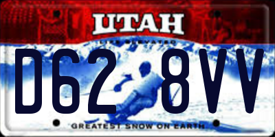 UT license plate D628VV