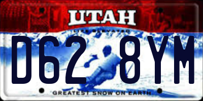 UT license plate D628YM
