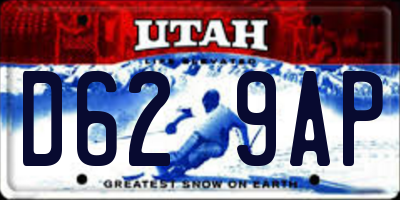 UT license plate D629AP