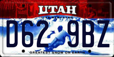 UT license plate D629BZ