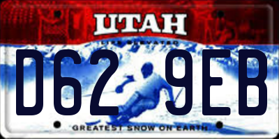 UT license plate D629EB