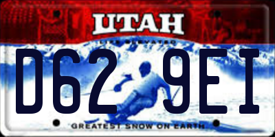 UT license plate D629EI