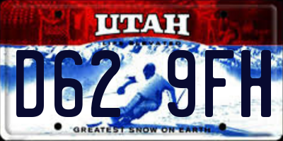 UT license plate D629FH