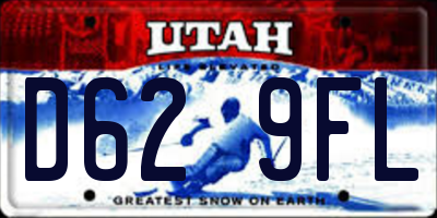 UT license plate D629FL
