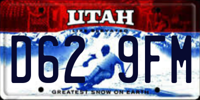 UT license plate D629FM