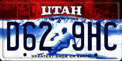 UT license plate D629HC