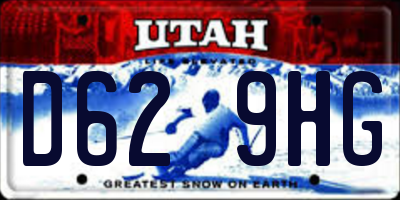 UT license plate D629HG