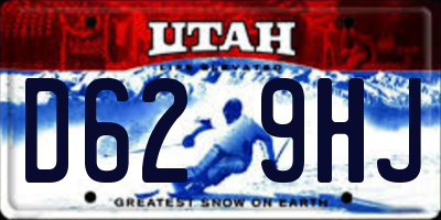 UT license plate D629HJ