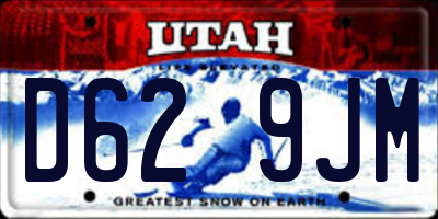 UT license plate D629JM