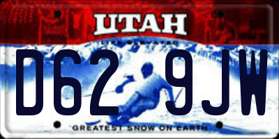 UT license plate D629JW