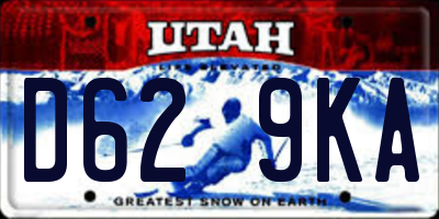 UT license plate D629KA