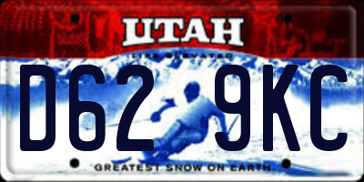 UT license plate D629KC