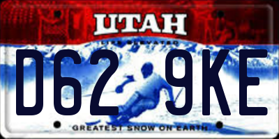 UT license plate D629KE