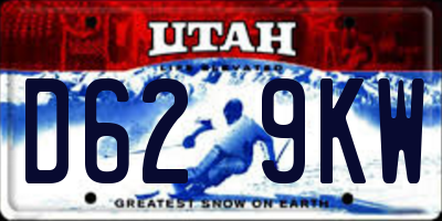 UT license plate D629KW