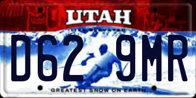 UT license plate D629MR