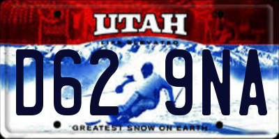 UT license plate D629NA