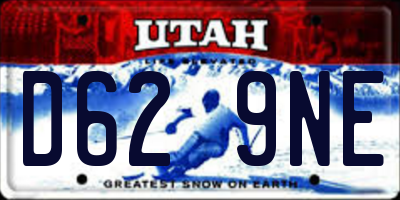 UT license plate D629NE