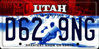 UT license plate D629NG