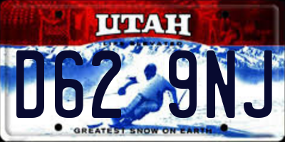 UT license plate D629NJ