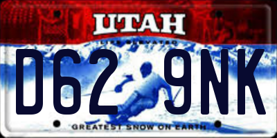 UT license plate D629NK