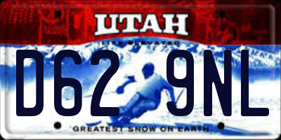 UT license plate D629NL