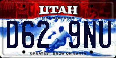 UT license plate D629NU